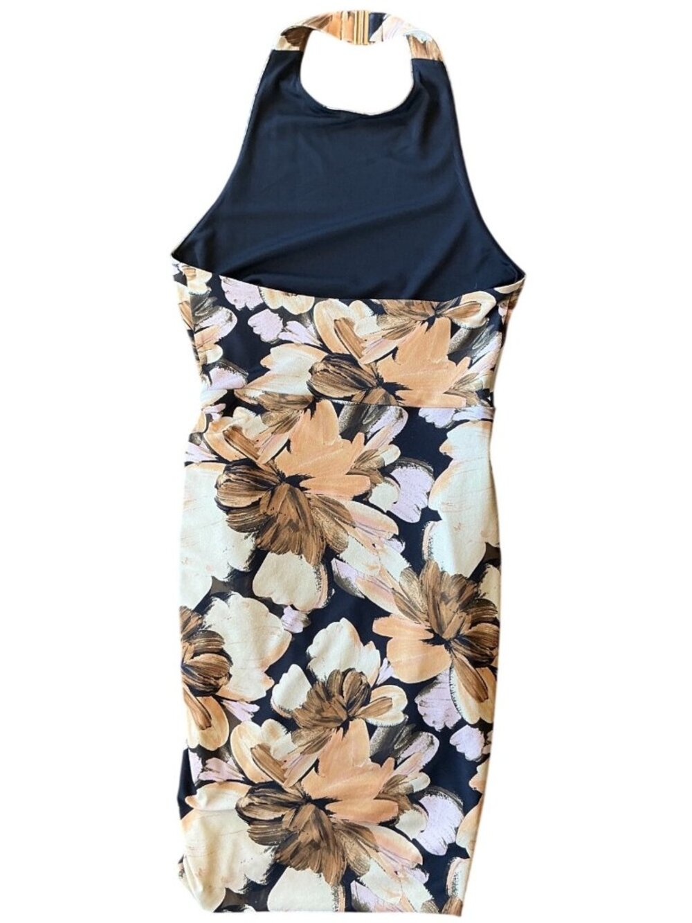 Significant Other Yara Dark Painterly Floral Halter Mini Dress Size 4 New W/ Tag - Picture 6 of 12